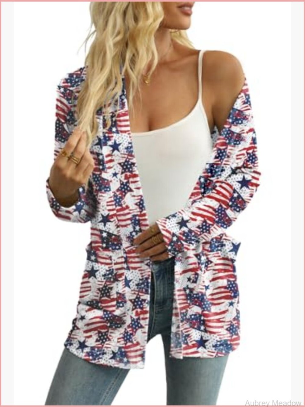 Lightweight Open Front Cardigan with Pockets - Picture 3 of 7